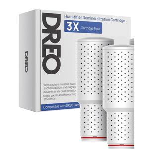 Dreo Demineralization Cartridge 2-Pack for Humidifiers, Compatible with Dreo Humidifiers HM311/311S/524/524S, Prevent Mineral Build-up, Filter Hard Water, Eliminate White Dust