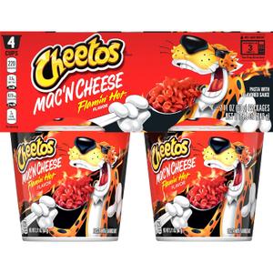 Cheetos Flaming Hot, Mac N Cheese, 2.11 Oz, 4 Ct, BBD 06/17/2026