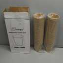 Lamosi 100 Count 12 oz Paper Cups, Disposable Kraft Paper Coffee Cups 12 Ounce for Hot/Cold Beverages, Water, Party, Picnic, Travel, Events