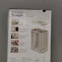 Joseph Joseph Tota 90 liter/23.8 gallon Laundry Hamper Separation Basket with lid, 2 Removable Washing Bags with Handles - Ecru