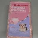 Ambreview Disposable Dog Diapers Female, Just Pull It Up, Doggie Diapers for Female Dogs, Strong Absorbency | Leak Proof, for Dogs in Heat | Elderly | Disabled, S 30 PCS (S(Waist 10.2"-18.1"))