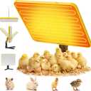 Brooder Plate for Chicks, 50158 Chick Heat Plate with Smart Thermostat, UL Certified Radiant Heating Panel Brooder Heater, 180 Adjustable Angle & Hanging Design for Poultry Brooding & Chicken Coop