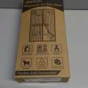 Mesh Screen with Magnetic Closure-Keeps Bugs Out Let Breeze in, Heavy Duty - Pet and Kid Friendly, Works with Front, Sliding Doors (38 x 82 Inch) (Black)