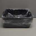 4-Pack 13 L Black Plastic Kitchen Bus Tubs, Commercial Bus Box