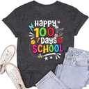 Womens Teachers 100 Days of School Shirt 100th Day of School Teacher T-Shirt (XXL)