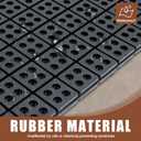 Rubber Anti-Vibration Isolator Pads,18" x 18",3/4" Rubber Mats,Anti-Walk,Anti-Slip,Anti-Noise Waffle Vibration Isolation Pad for Dryers,Fitness Equipmen,Audio Air Conditioner Unit., Large