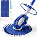 VINGLI Pool Vacuum Cleaner Automatic Sweeper Swimming Pool Creepy Crawler Vacuum with 33FT Hoses (Navy Blue&White)