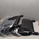 ALPHA CAMP Stadium Seat Chair for Bleachers with Back & Arm Rest (Black Grey-2pcs)