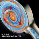 YOO.MEE High Pressure Handheld Shower Head with Powerful Shower Spray against Low Pressure Water Supply Pipeline, Multi-functions, w/ 79'' Hose, Bracket, Brushed Nickel Finish