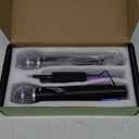 Wireless Microphone, Rechargeable Dual Cordless Handheld Dynamic Wireless Mics,NEWBAXS Karaoke Microphones with 1/4'' Output for Karaoke, Meeting, Singing, Church, Wedding