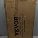 VEVOR Utility Cart, 550 lbs Load Capacity, 31.3 x 17.7-inch Service Cart, Two-Shelf Heavy Duty Plastic Utility Cart with 360 Swivel Wheels (2 with Brakes), Suitable for Warehouse, Garage, Cleaning