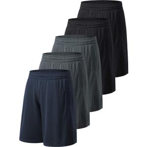 Men's Athletic Shorts with Pockets and Elastic Waistband Quick Dry Activewear Workout Shorts for Men (S)
