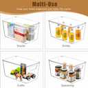 12 Pack Middle Stackable Storage Boxes for Storage and Organization, Clear Storage Bins with Lids, Plastic Storage Containers with Lids, Plastic Bins with Handles for Office, Bedroom, Study Room