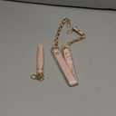 PATIKIL Purse Chain Strap, 24 Inch Leather Chain Straps Purse Strap Replacement Flat Chain Strap with Tassel for Shoulder Crossbody Bag Handbag Woman, Pink/Gold