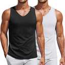 COOFANDY Men's Workout Tank Tops Sleeveless Muscle Gym Shirt Bodybuilding Tee (XL)