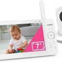 VTech Video Baby Monitor with 7" Color LCD Screen, Portable, Long Battery Life, Clear Audio/Video Quality, Secure Transmission, No Wi-Fi, 2-Way Audio, Temperature Sensor, Travel Monitor: 819 Max