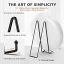 TR-LIFE 16 Inch Heavy Duty Plate Stand (4 Pack) - Metal Display Easel for Large Plates, Picture Frames, Signs, Posters, and Decorative Platters