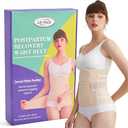 Lit-Pack Belly Abdomen Pelvis Postpartum Belt Body Recovery Belly Slim After Childbirth Belt Girdle Belly Binder (pink, Medium)
