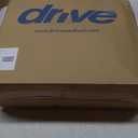 Drive Medical 11148-1 Folding Steel Bedside Commode Chair, Portable Toilet, Supports Individuals Weighing Up To 350 Lbs, with 7.5 Qt. Bucket and 13.5 Inch Seat, Grey