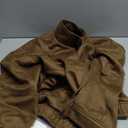 PHISOCKAT Women's Faux Suede Jackets Zip Up Long Sleeve Suede BomberJacket Oversized Fall Jackets with Pockets (Medium, Brown)