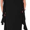 PRETTYGARDEN Women's 2026 Summer Wedding Guest Dress Sleeveless Ruffle Formal Cocktail Party Maxi Bodycon Dresses, Size Medium