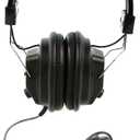 Califone 3068AV Switchable Stereo/Mono Over-Ear Headphones, 3.5mm and Adapter Plug, Black