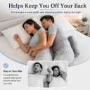 SJFFDP Side Position Trainer Belt, Anti Snoring Device, Prevent Back Sleep (L)