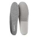 riemot Merino Wool Insoles for Women Breathable Honeycomb Shoe Inserts Comfortable Cushioning Replacement Innersoles Warm Sheepskin Insole for Winter Snow Boots Slippers Gray US6/ EU37