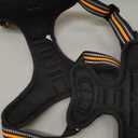 Eagloo Dog Harness Medium Sized Dog, No Pull Service Vest with Reflective Strips and Control Handle, Adjustable and Comfortable for Walking, No Choke Pet Harness with 2 Metal Rings, Orange, M