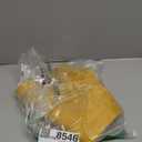 homing Faux Leather Heat Resistant Placemats 8 Packs, Waterproof Wipeable Dining PU Place Mats for Indoor & Outdoor, Easy to Clean, Yellow