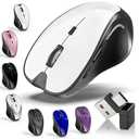 Mouse for MacBook Bluetooth Wireless Mouse Laptop MacBook Air Mac Pro Silent Rechargeable PC iPad Optical Mouse with Jiggler Dual Mode Switch Bluetooth 5.2/ 3.0 and 2.4GHz USB Type-C Receiver WHITE