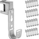 ICC Beam Clamp J Hook 3/4 Without Retainer Clip - Galvanized Steel Cable Management Hooks for Hanging Cable to Beams - Rust-Resistant, EIA and TIA Compliant - 3/4 Inch 25 Pack