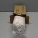 BEDELITE Fleece Throw Blanket for Couch - 300GSM Soft & Warm Fluffy Cream White Blanket, Decorative and Giftable Striped Blankets for Women, Men, 50"x60"