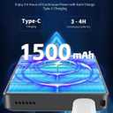 Wireless Vlog Selfie Monitor Screen: 4K 30fps Rear Camera Recording for Vlogging with iPhone Android , Built-in Speaker & Remote Zoom Selfies Magnetic Phone Monitor for TikTok YouTube Live Stream