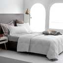 Royoliving Premium Lightweight Feathers Down Duvet Insert Comforter King Size Summer Cooling Blanket White, 100% Cotton Cover with Coner Tabs (106x90, 40 oz)