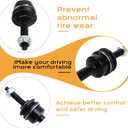 Front Sway Bar Link Stabilizer Bar Link for Ford 2009-2020 F-150 [4WD Models w/o SVT Raptor], 2011-2012 F-150 AWD, 2010-2022 F-250 F-350 Super Duty 4WD, 2009-2022 F-450 F-550 Super Duty 4WD. K750362