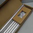 Curtain Rods for Windows 34 to 120 Inch, Room Darkening Blackout Curtain Rod, Indoor/Outdoor Wrap Around Rod, Industrial Look Silver