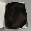 morvally Short Brown Wavy Bob Wig with Bangs for Women 16 Inches Natural Synthetic Hair Wavy Wigs