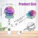 Feifeiya 24 Pcs Funny Badge Reel Nurse Cute Retractable Name ID Clip Badge Holder for Doctor Student Medical Assistant Coworker Work Accessories Bulk Gifts(Medical Style)