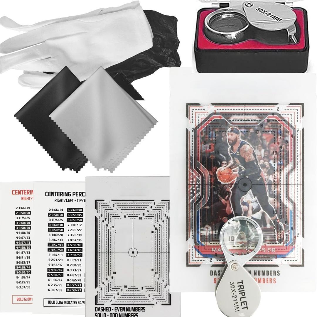 Sports Cards Grading Kit, Card Centering Grading Tool, Sports Trading Cards Measuring Tools