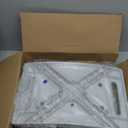 Folding Shower Chair Seat, 17.5" Stainless Steel Small Shower Chair for Inside Shower, 400lbs Portable Travel Shower Stool, Safety Anti-Slip Bath Chair for Seniors, Disabled, White