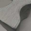 5 STARS UNITED Knee Pillow for Side Sleepers - Hip Pain Relief - Cooling Cover - Memory Foam Leg Cushion for Side Sleeping - Between Legs Pillow for Sciatica & Lower Back Pain, Arctic Gray (Standard)