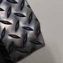 Rubber-Cal Diamond-Plate Rubber Flooring Rolls - 3 mm x 4 ft x 3 ft Rolls - Black