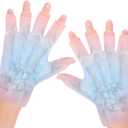 2pcs Finger Arthritis Compression Hand Ice Pack Gloves for Pain Relief, Adjustable Pink Wrist Ice Pack for Hot & Cold Therapies, Reusable Finger Ice Gloves Sleeve for Tendinitis, Carpal Tunnel