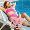 4Pcs Hooks Set Accessories Compatible for Bogg Bag, Insert Carabiner Key Chain Holder Charms, Compatible for Small & Large Beach Bags