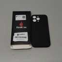 FireNova Designed for iPhone 16 Pro Max Case, Silicone Upgraded [Camera Protection] Phone Case, Soft Anti-Scratch Microfiber Lining Inside, 2024, Black