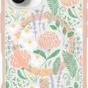 OtterBox iPhone 16 Symmetry Series Clear Case - Peachy Bloom Pink