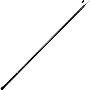 Anley 10Ft Telescopic Flagpole - Retractable Fiberglass Outdoor Telescoping Flag Pole - Reinforced Twist-to-Tighten Section & Clip Hook Top - Lightweight Durable Pole (Black)