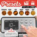 Gourmia 3.2 Qt Countertop Deep Fryer Electric Oil Fryer with Digital Display, Adjustable 280F380F Temperature Control, Viewing Window, Odor Filter Lid & Magnetic Safety Cord