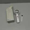 GAIATOP Fabric Shaver Rechargeable Lint Remover 3 Speeds Sweater Defuzzer, Cute Digital Screen Large Storage 6-Leaf Blades, Fuzz Pills Bobbles Trimmer for Clothes Furniture Bedclothes White